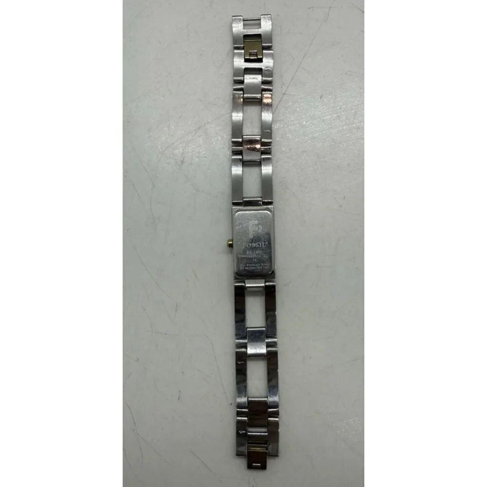Fossil F2 Watch Women's 16mm Case Two Tone Band ES-1771 All Stainless Steel